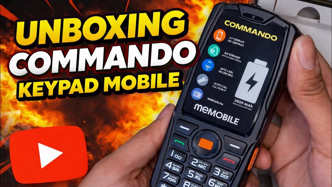 meMOBILE COMMANDO Keypad phone Unboxing | Review | 2026 | Price 4000