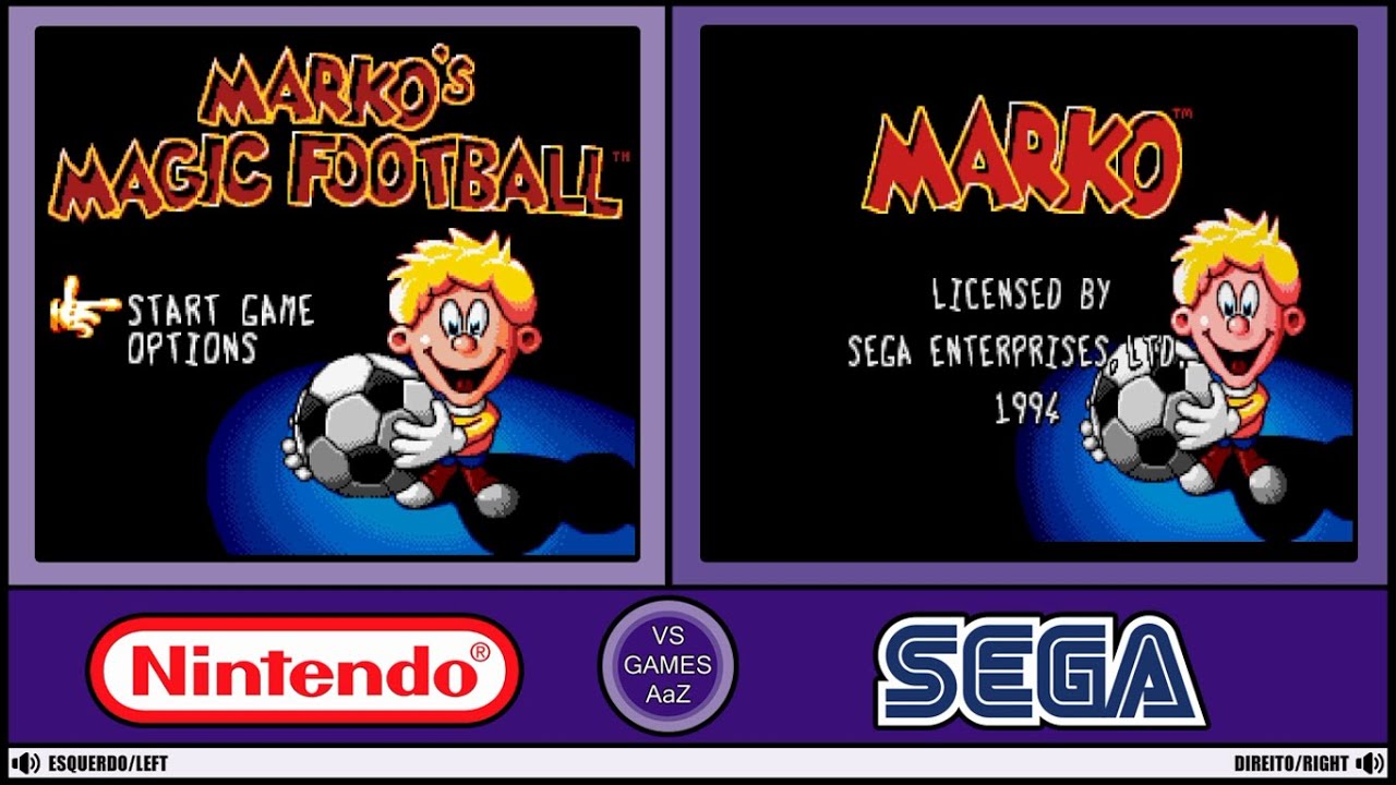 Marko's Magic Football (Super Nintendo VS Sega Genesis)side by side comparison