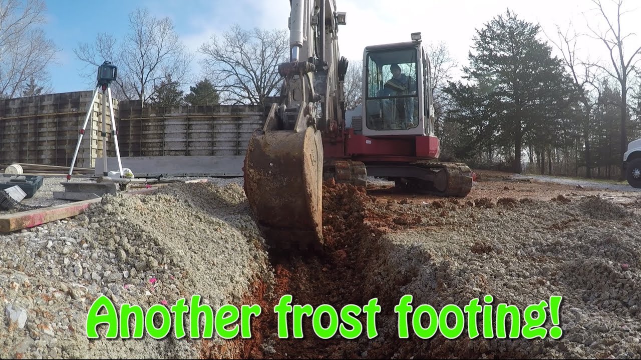 Digging Some Frost Footings With Takeuchi TB153fr