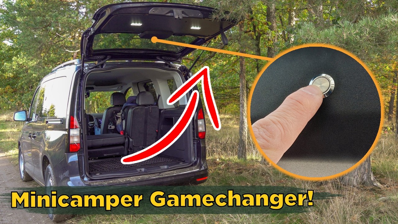 Heckklappe von innen öffnen im VW Caddy 5 | DIY Taster Einbau | Ford Tourneo Connect 3