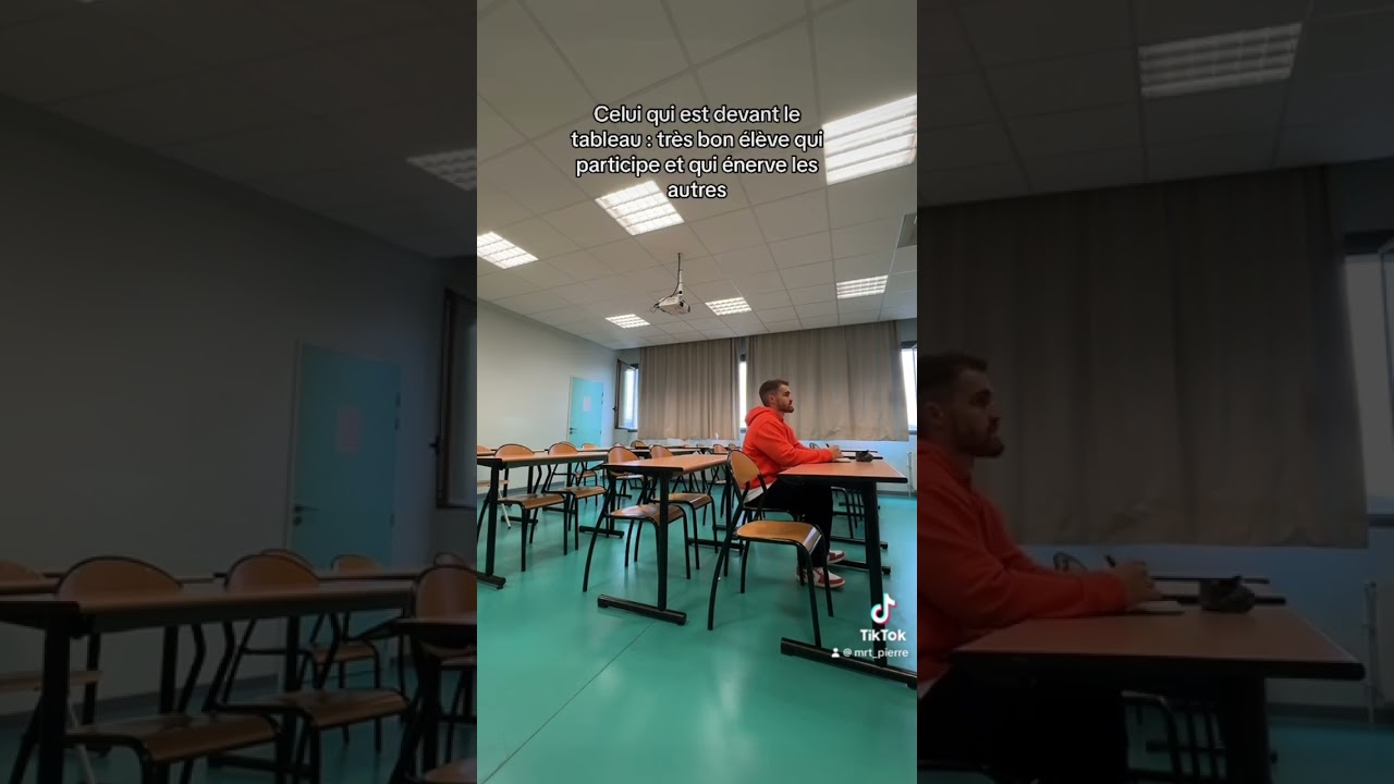 Le caract&egrave;re des &eacute;l&egrave;ves en fonction de leur place🤣#college #eleve #eleves #fun #humour #lycee #prof
