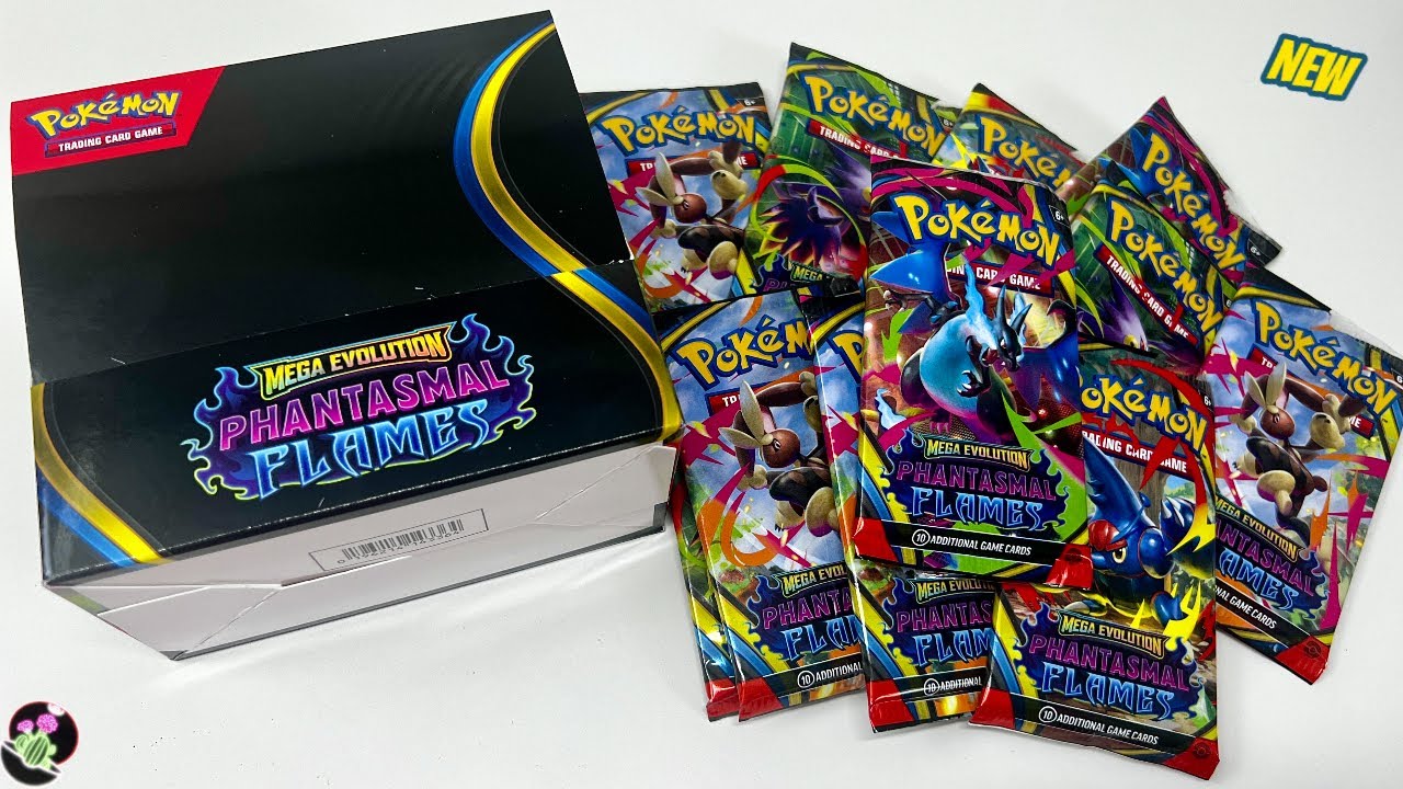 «НОВЫЙ» стартовый набор бустеров Pokemon Mega Evolution Phantasmal Flames