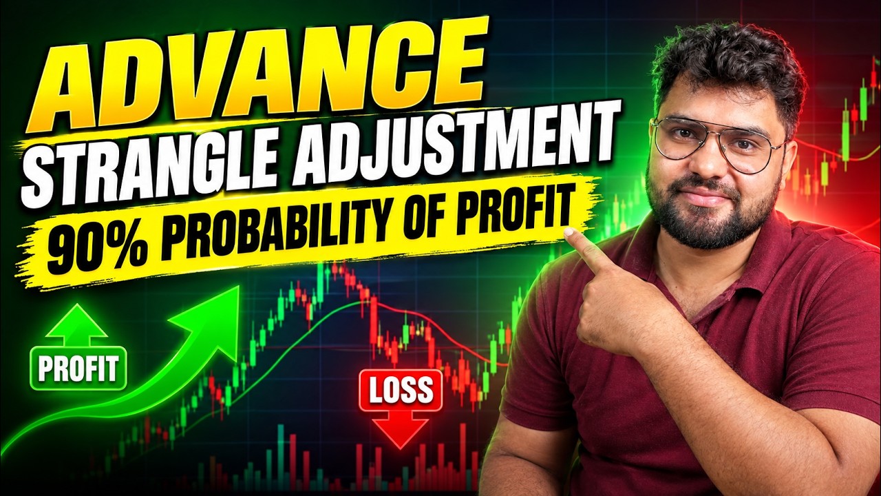THE MOST PROFITABLE STRANGLE ADJUSTMENT | ADVANCE OPTION SELLING