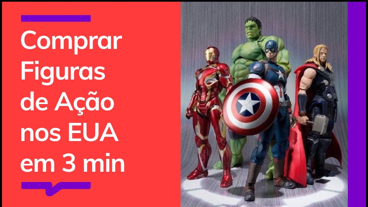 Como comprar FIGURAS DE AÇÃO nos EUA em 3 min e receber em 20 dias