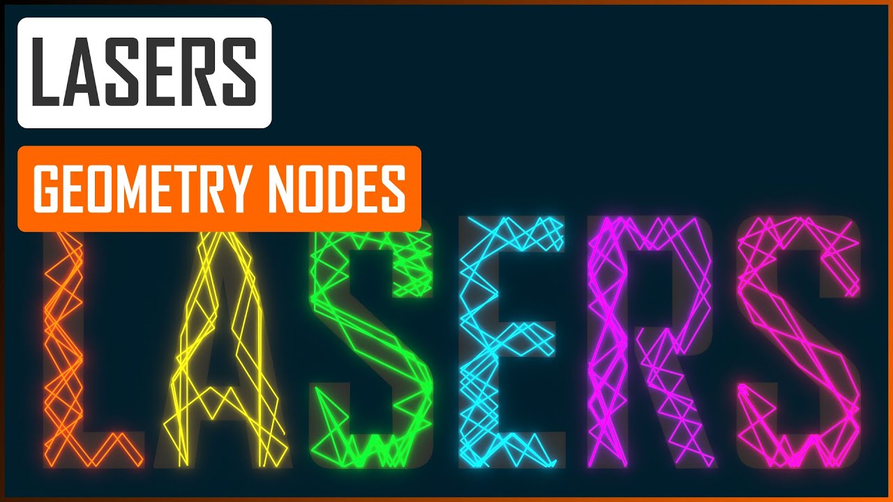 Laser system in Geometry nodes - Blender tutorial ENG