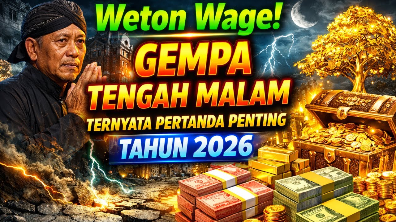 WETON WAGE!!! GEMPA TENGAH MALAM TERNYATA PERTANDA PENTING TAHUN 2026!!!