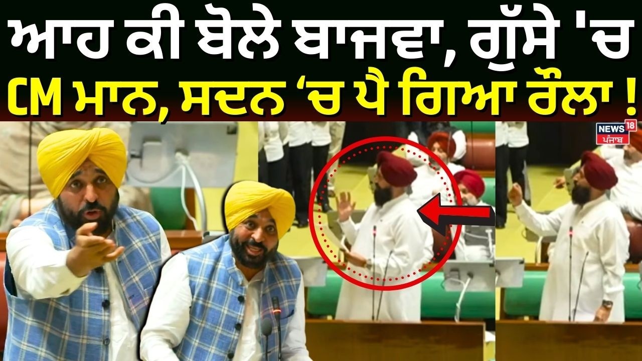Live CM Mann vs Partap Bajwa | ਆਹ ਕੀ ਬੋਲੇ ਬਾਜਵਾ, ਗੁੱਸੇ 'ਚ CM ਮਾਨ, ਸਦਨ ਚ ਪੈ ਗਿਆ ਰੌਲਾ! |Budget Session