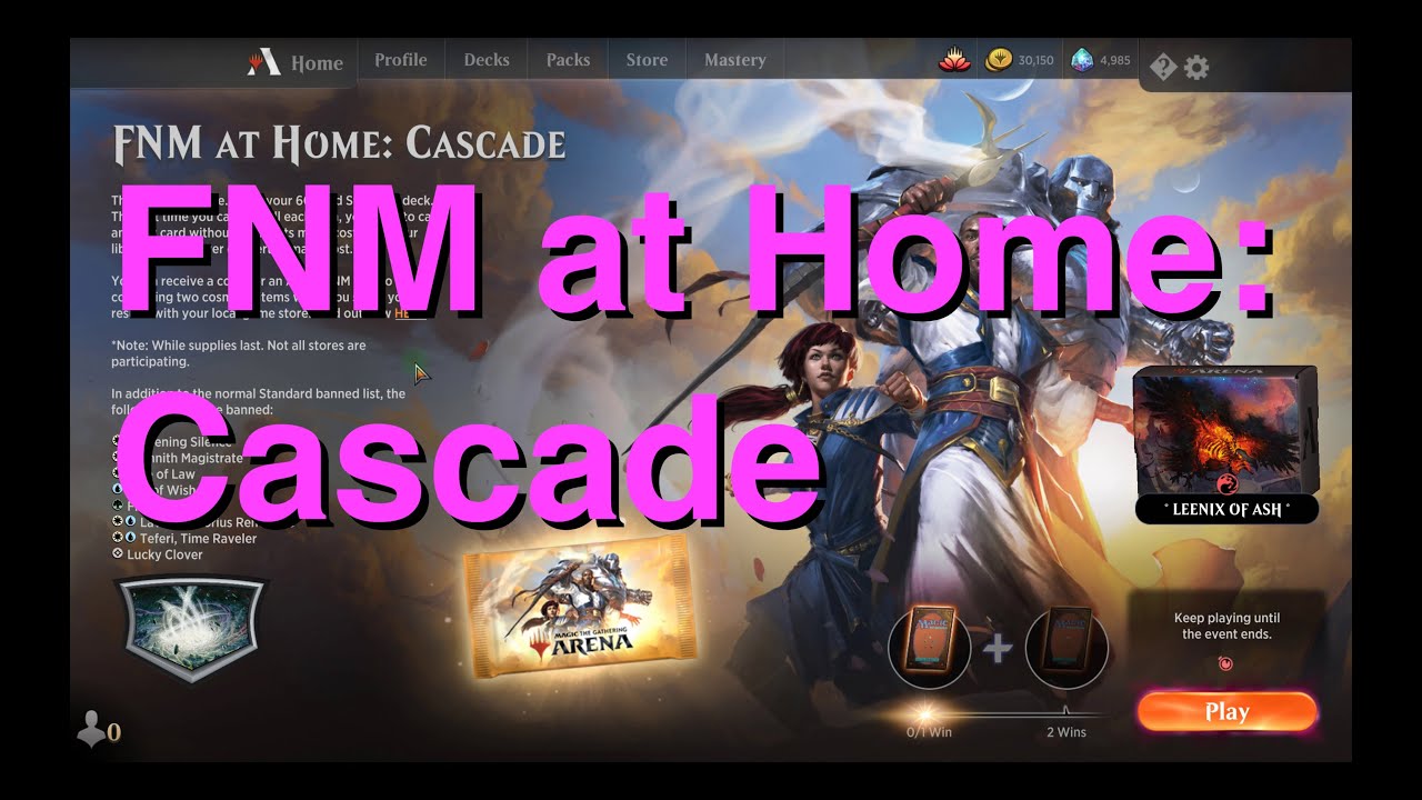 FNM at Home: Cascade | MTG Arena Gameplay! MonoRed aggro