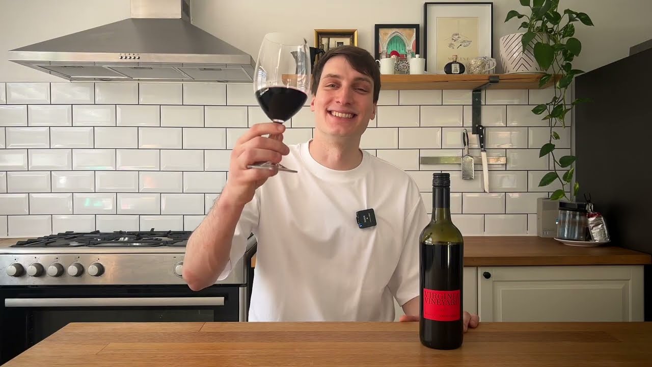 Matteo tastes the 2025 Virginia Vineyard Red