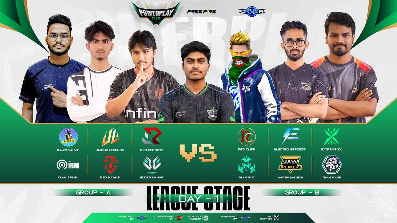 [🔴LIVE ] DAY-1 POWERPLAY CUP || A vs B || CREWX OFFICIAL