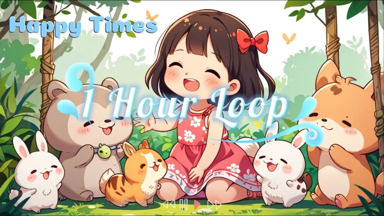 [Free BGM] Happy Times | 1 Hour Loop | Cheerful, Lively, Relaxing, Cute, 60 Mins | AI Music