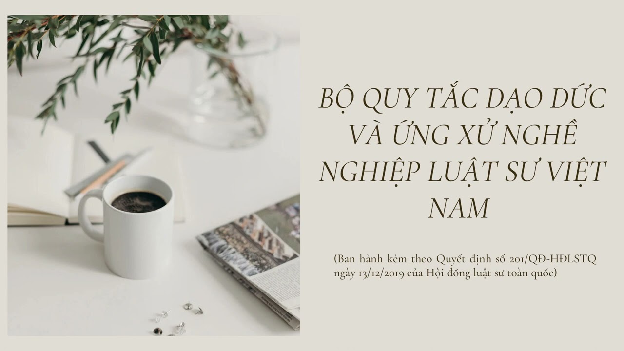 Bộ Quy Tắc Đạo Đức Và Ứng Xử Nghề Nghiệp Luật Sư Việt Nam Mới Nhất