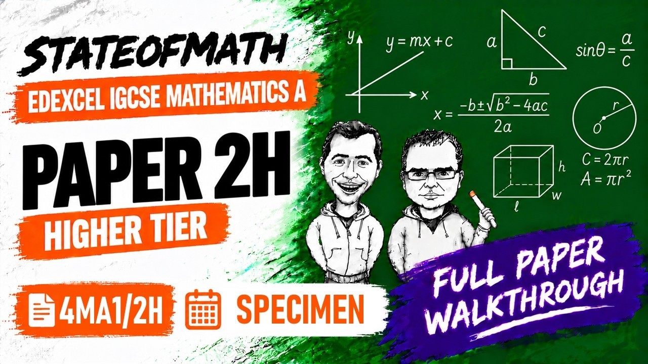 IGCSE Mathematics Specimen Paper - 4MA1/2H