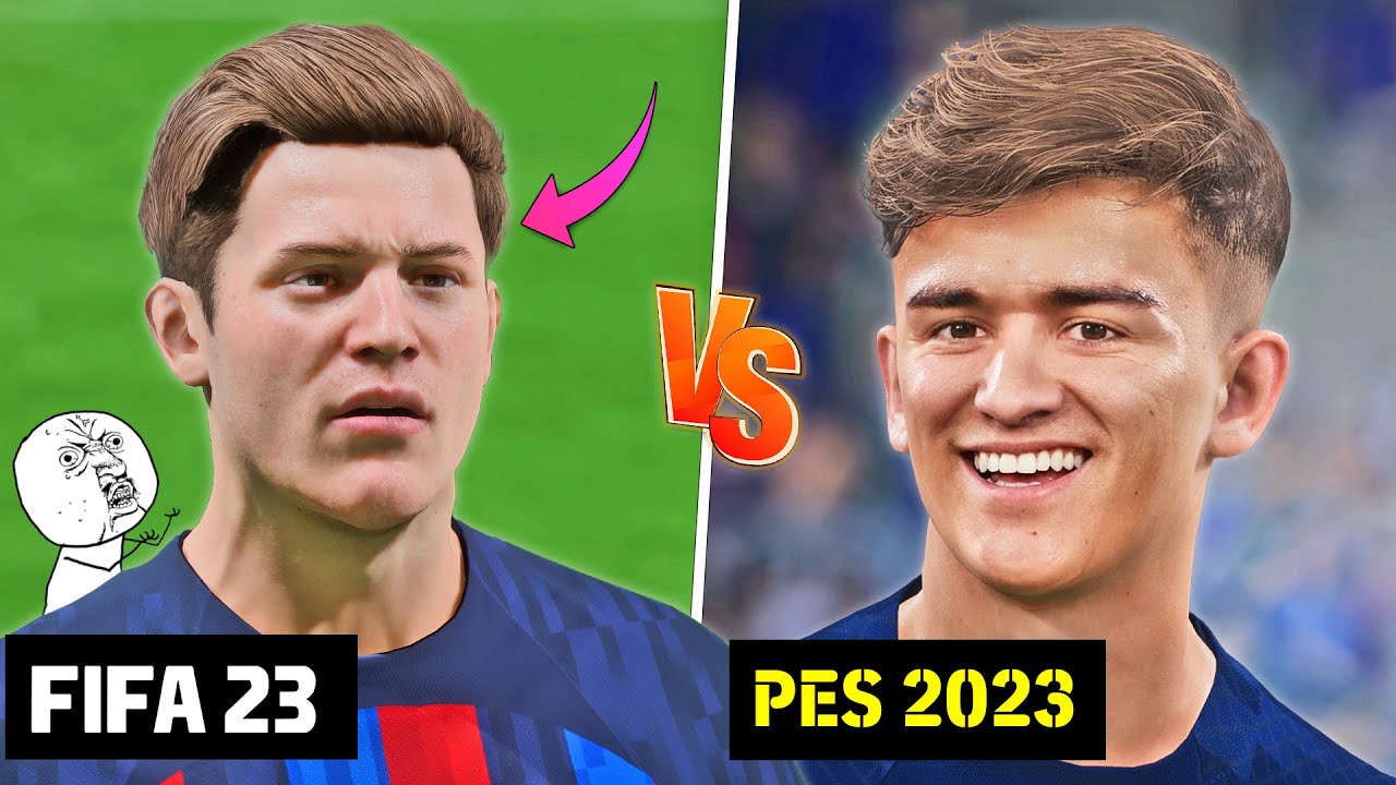 eFootball 2023 vs FIFA 23 | Famous Young Player Faces Comparison 😱✅ Gavi, Saka, Musiala, Mudryk