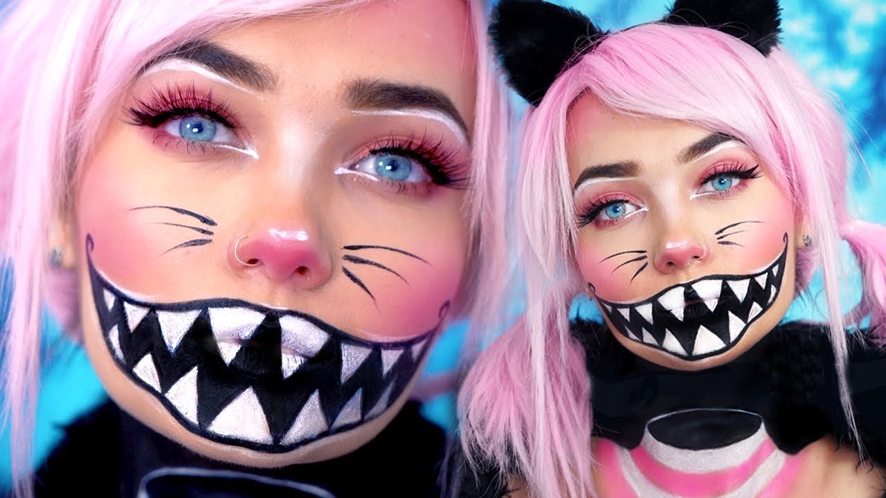 CHESHIRE CAT FLOATING HEAD HALLOWEEN MAKEUP TUTORIAL ad