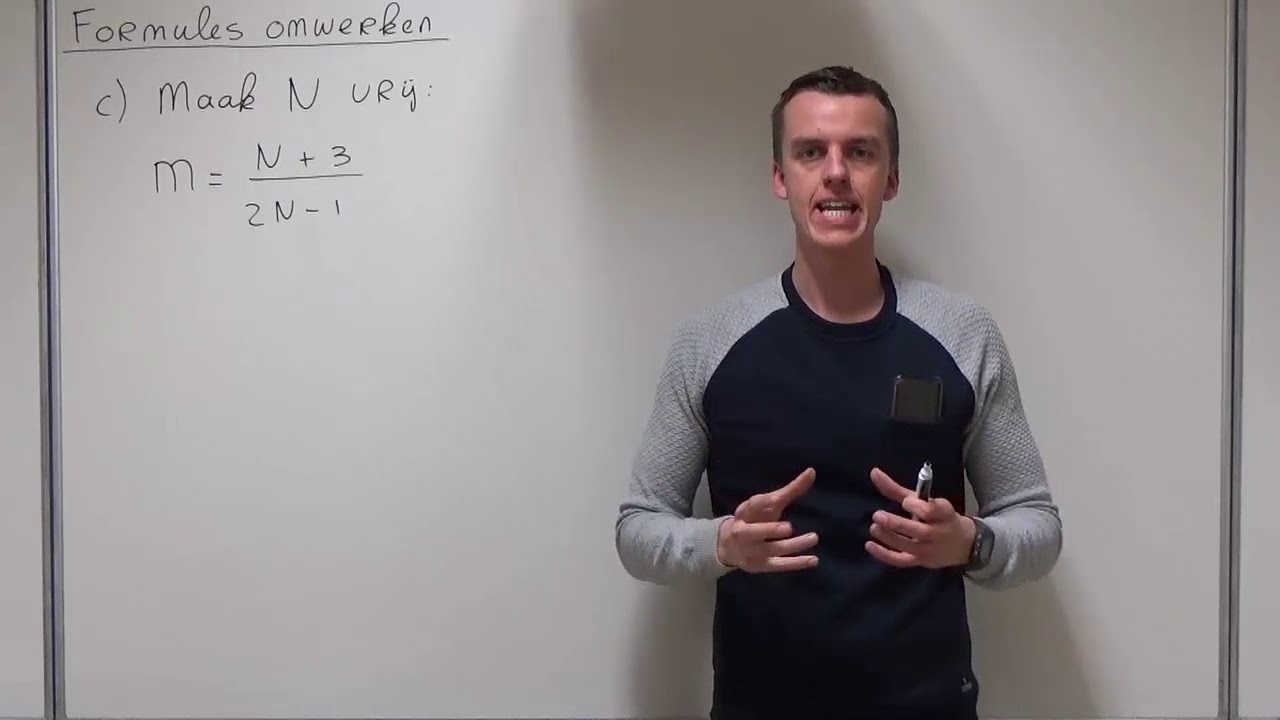 Formules omwerken (HAVO wiskunde A)