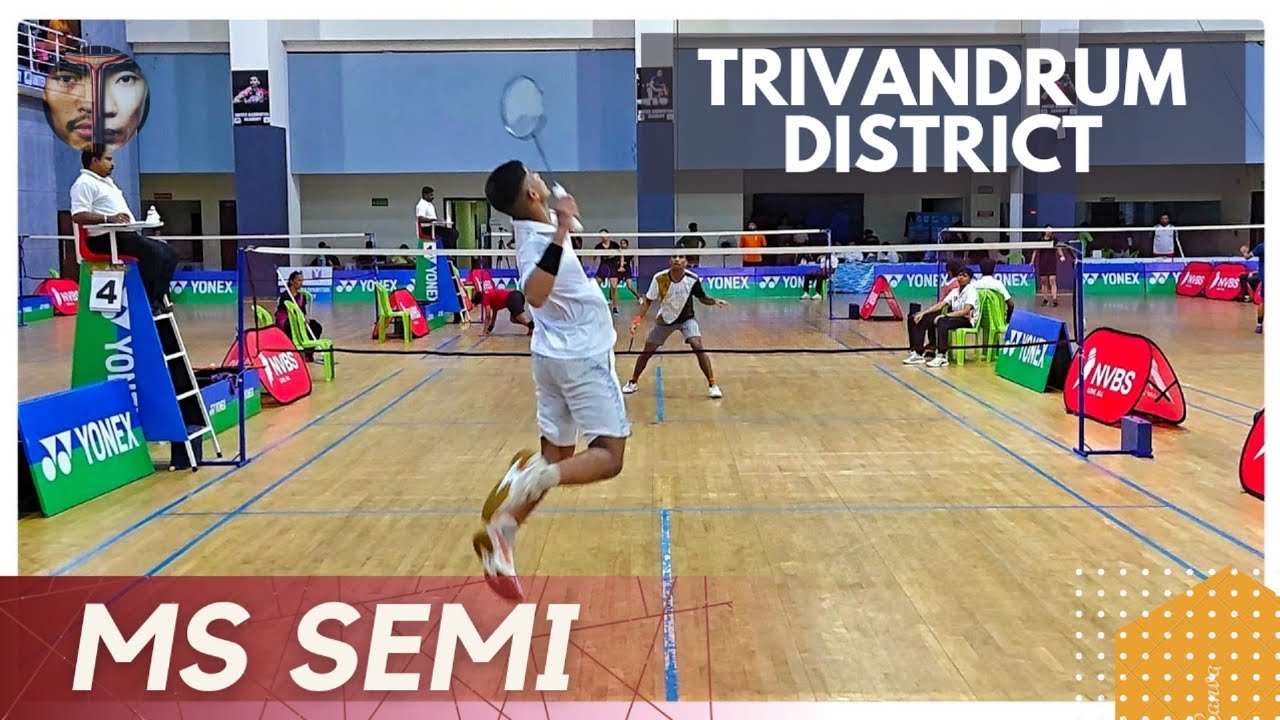 AMAN SURESH VS ARJUN SHINE: TRIVANDRUM DISTRICT MENS SINGLES SEMIFINAL