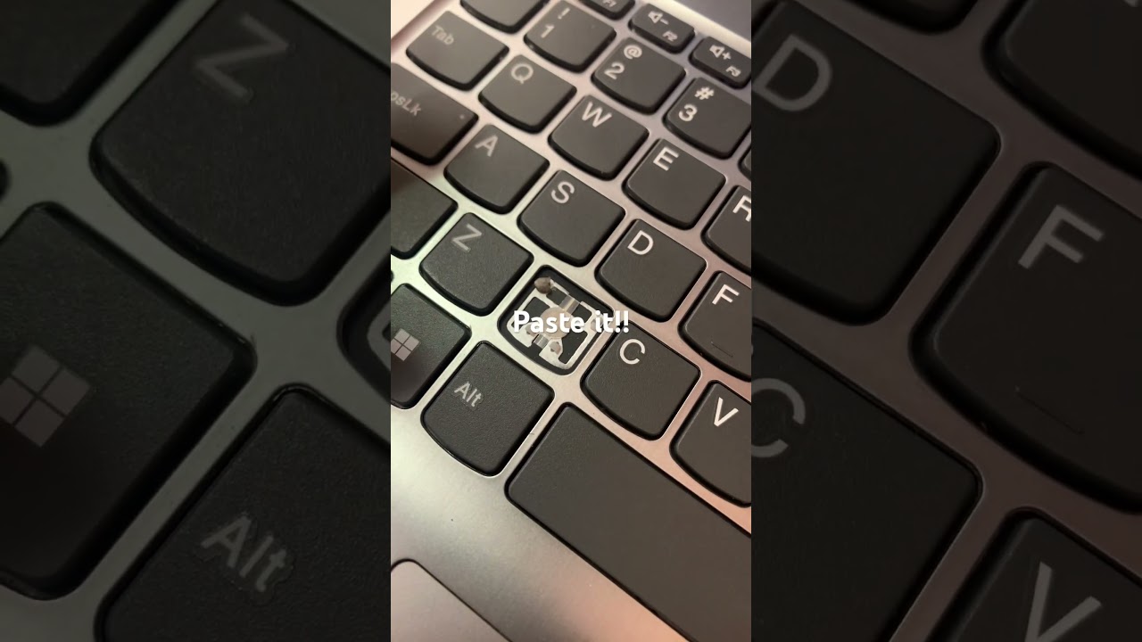 Fixing a broken laptop key has never been so easy