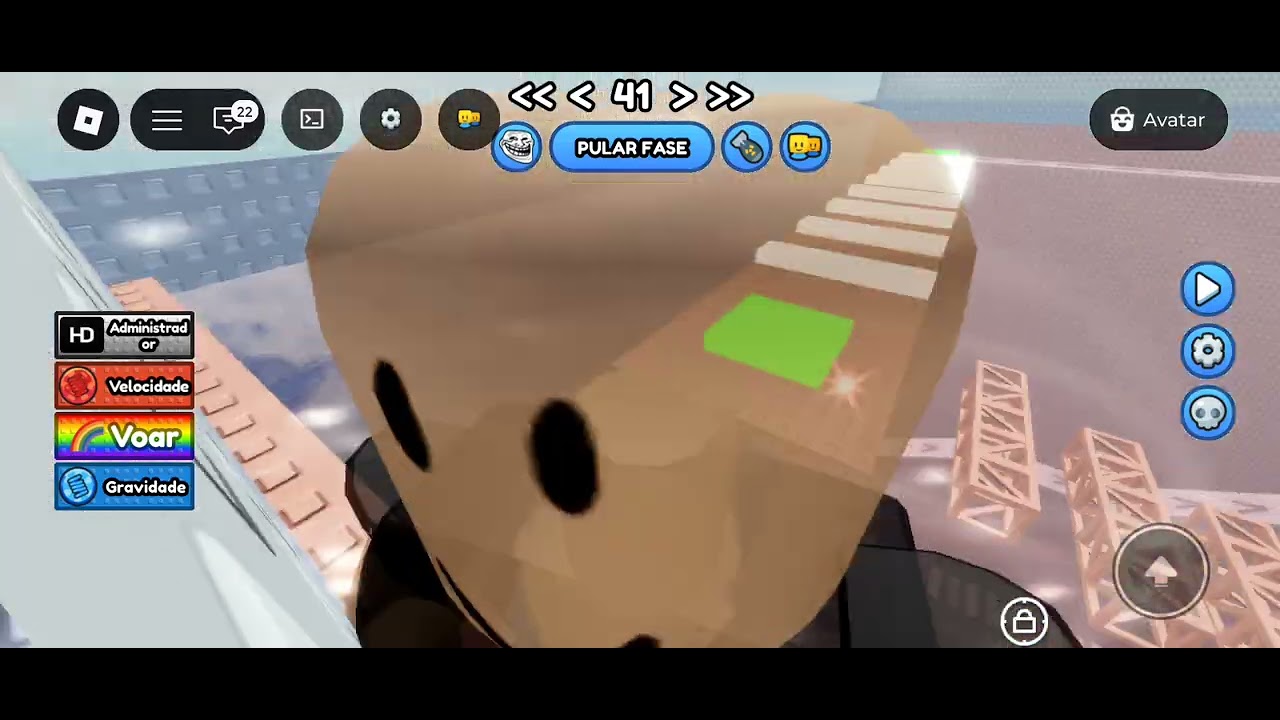 Jogando mega obby gigante Roblox pela primeira vez e foi muito difícil gente e cair .😥☺️🩵🟩