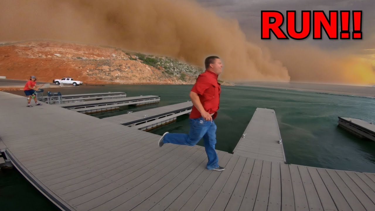 CAUGHT IN A DUST STORM WHILE FISHING!!