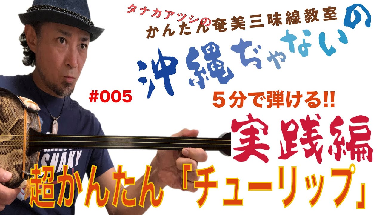 【#005童謡を弾いてみる】タナカアツシのかんたん奄美三味線教室