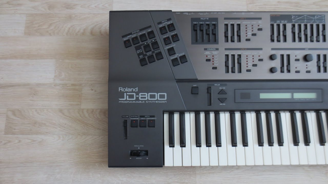 Roland JD-800 Vintage Digital Synthesizer (1991) Dark Wave by RetroSound