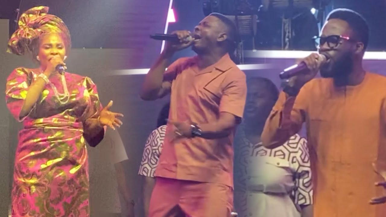 WATCH HOW WOLI AGBA SURPRISED TOPE ALABI ON STAGE @ PRAISE THE ALMIGHTY & ELIJAH DANIEL HAD TO SHOUT