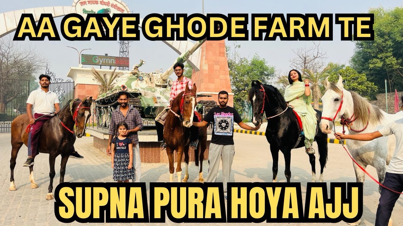 SUPNA PURA HOYA || ghode ala joda stud farm || horse riding couple