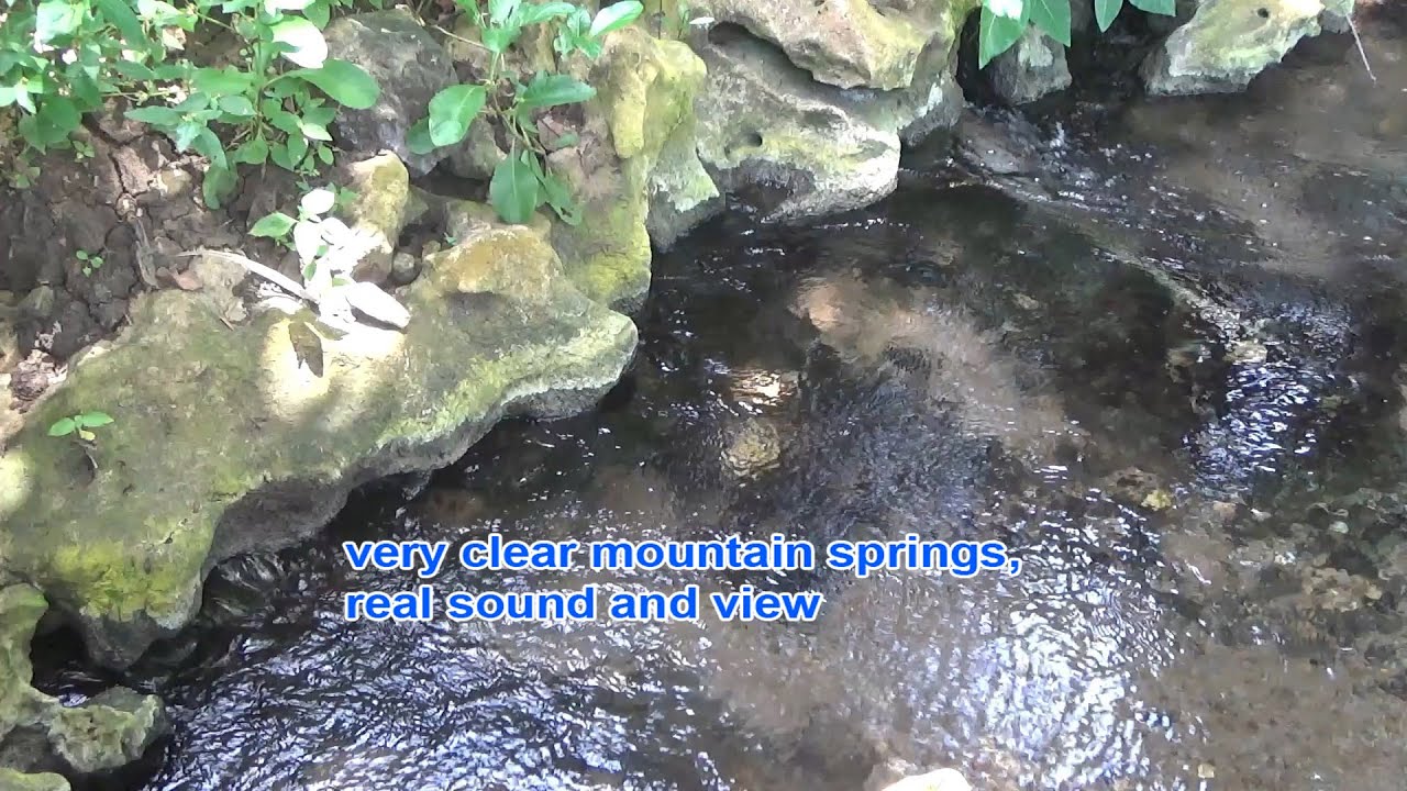 asmr very clear spring water with calm sounds for deep sleep and relaxation or meditation