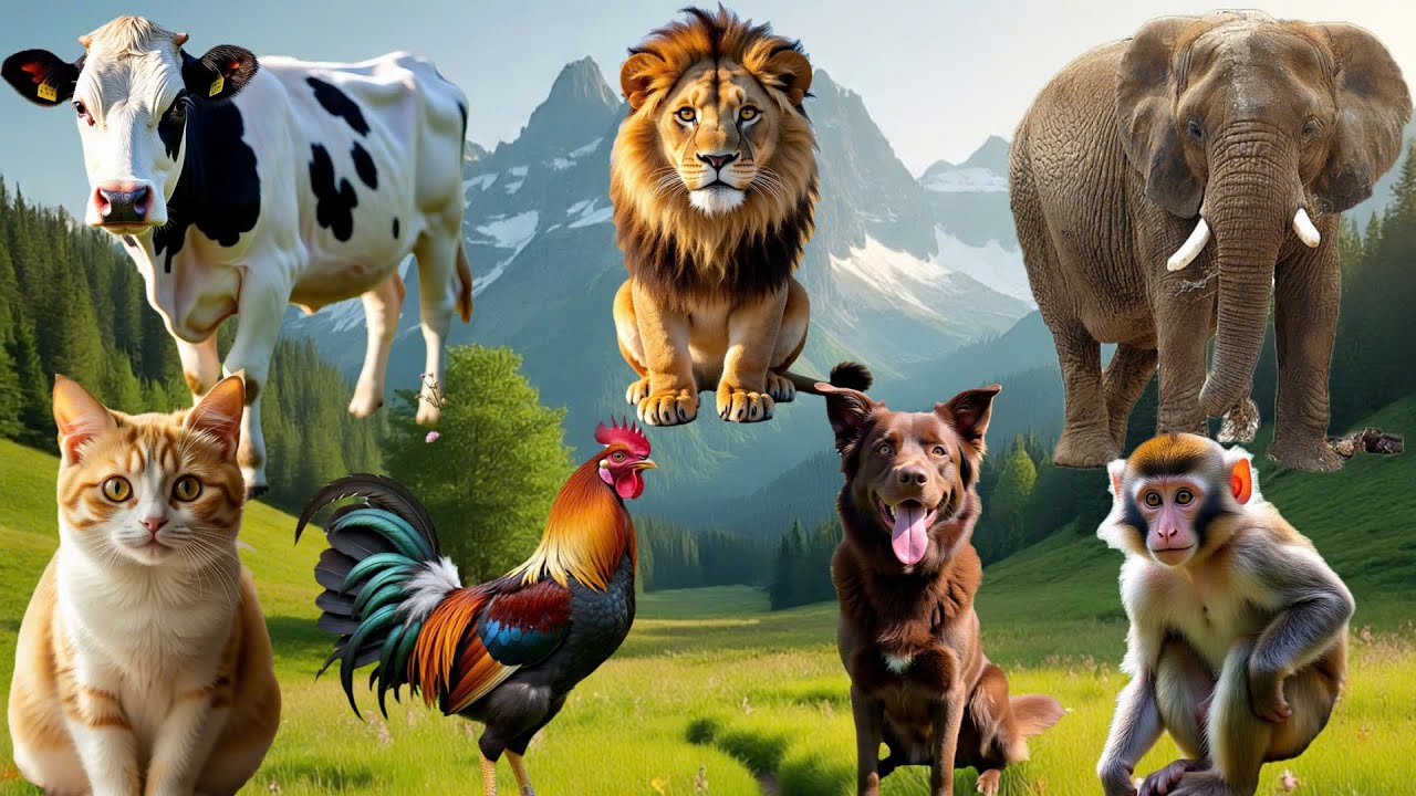 Farm Animal Sounds: Horse, Cow, Dog, Chicken, Pig, Cat, Buffalo, Elephant, Monkey – Farm Animal Life
