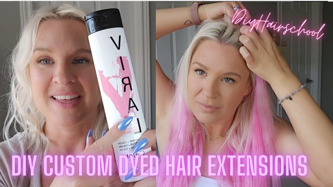 DIY Colored Hair Extensions - How To Dye Your Own Hair Extensions