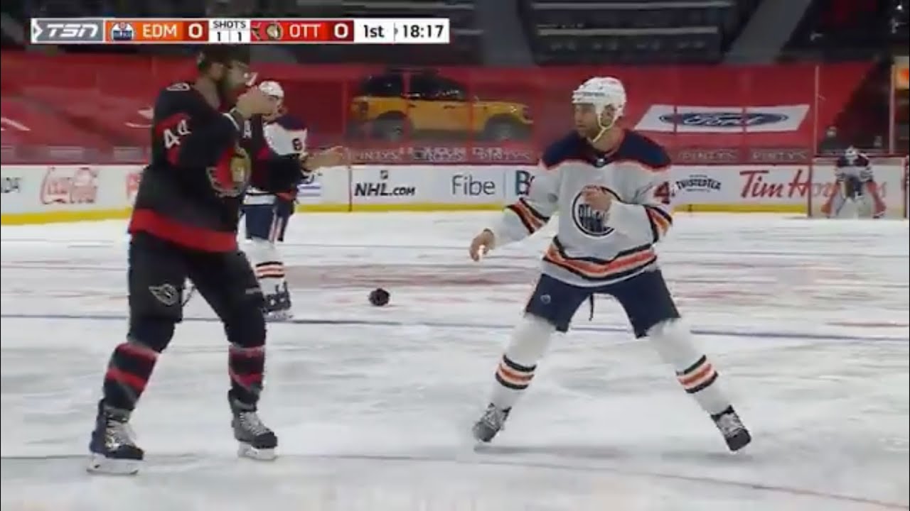 Zack Kassian vs. Erik Gudbranson hockey fight | February 8, 2021