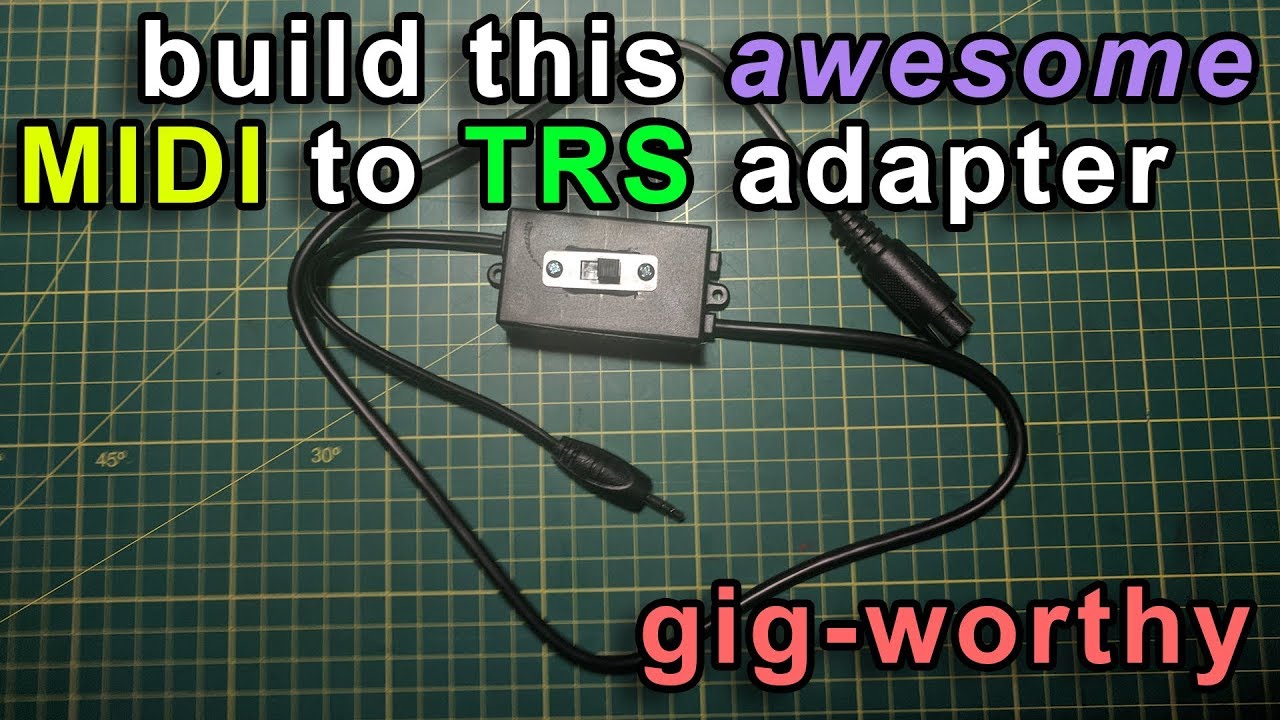 MIDI DIN to TRS A/B Adapter Part 2 - gig-worthy version