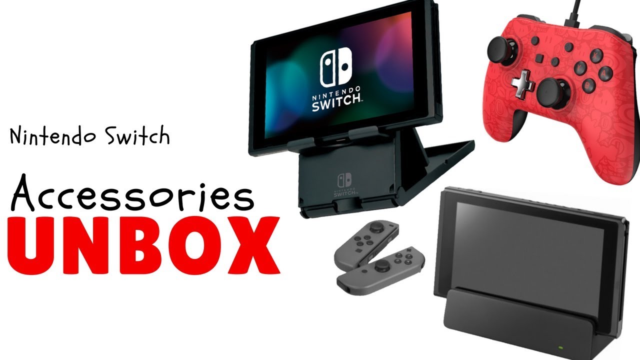 แกะกล่องอุปกรณ์เสริม Nintendo Switch