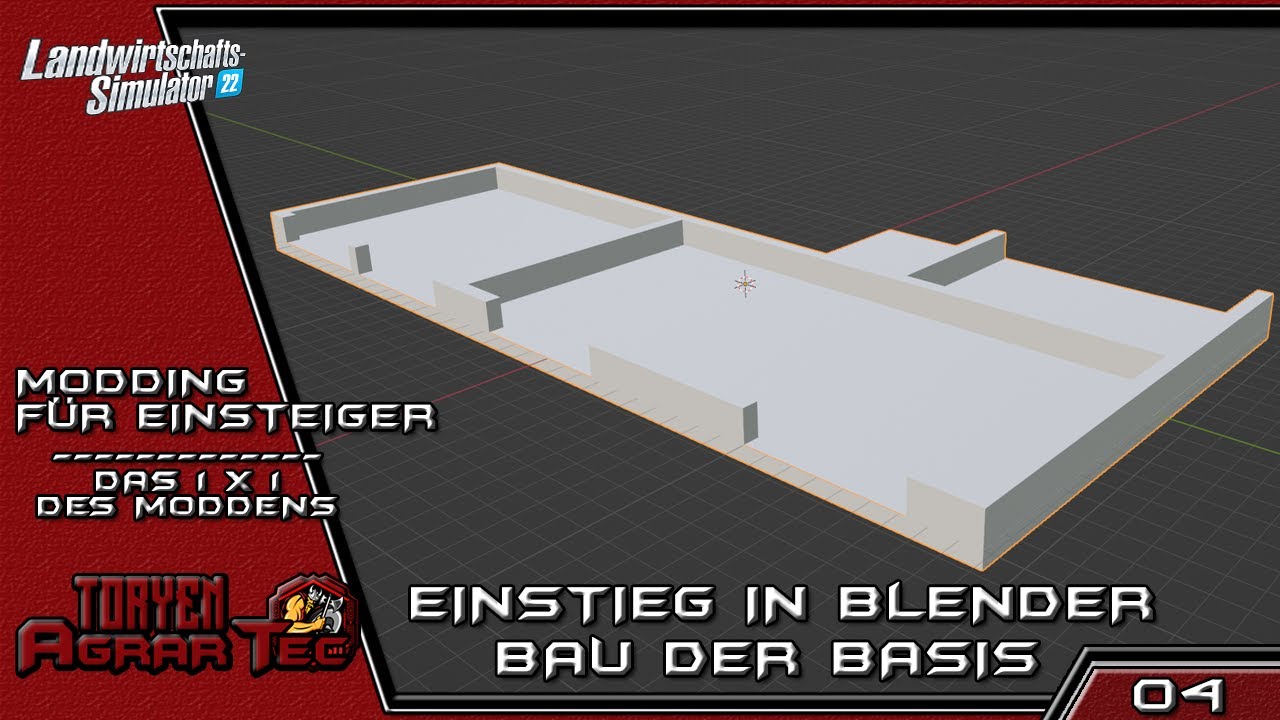 LS22 - Modding für Einsteiger - E04 - Von 0-inGame - Scheunenbau - Bauen der Basis