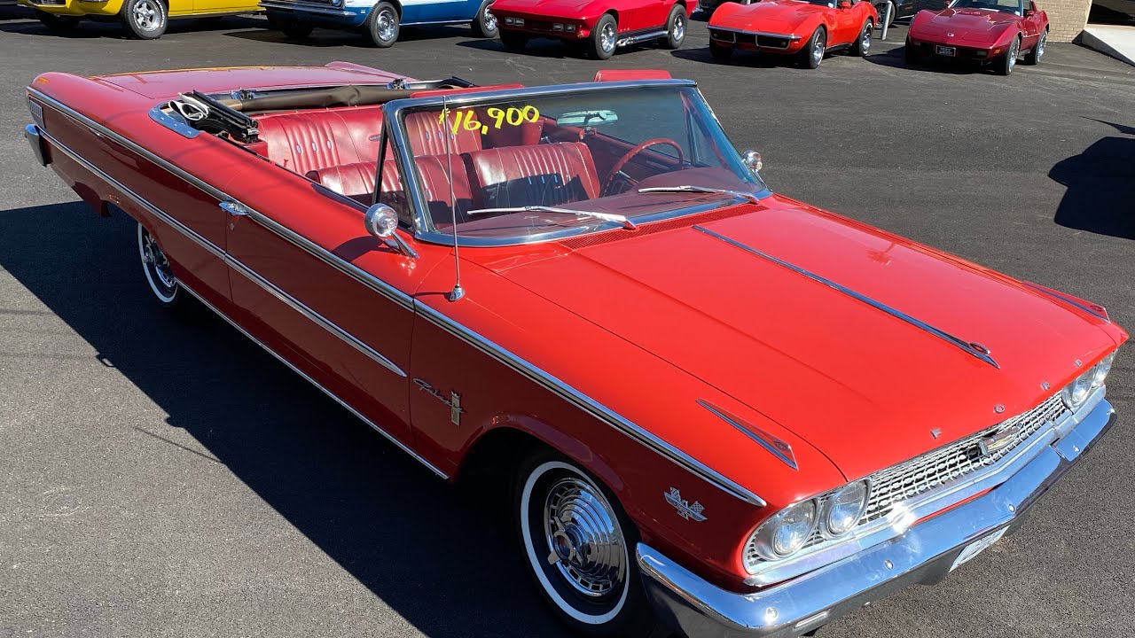 1963 Test Drive Ford Galaxie 500 Convertible SOLD $16,900 Maple Motors #1031