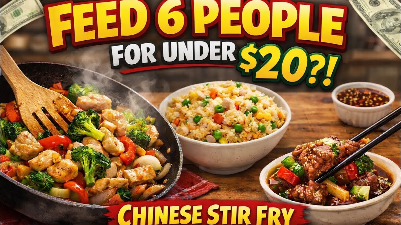  Feed 6 People for Under $20?! Chinese Stir Fry