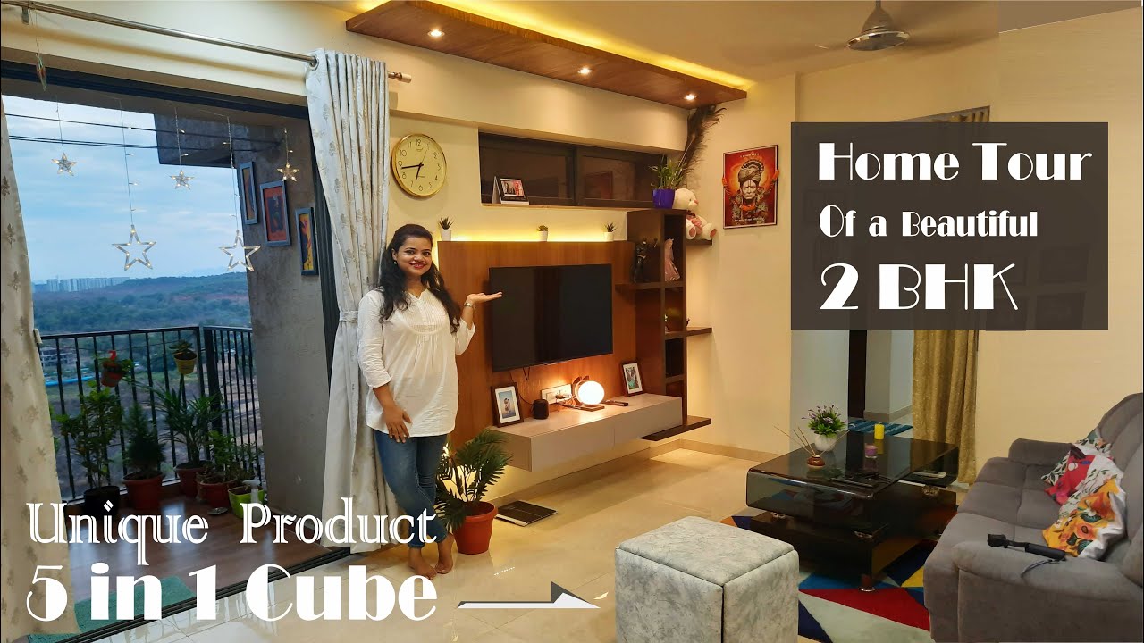 #HomeTour Of #2BHK flat Lodha Palava Lakeshore | #InteriorDesign | Space Saving Furniture