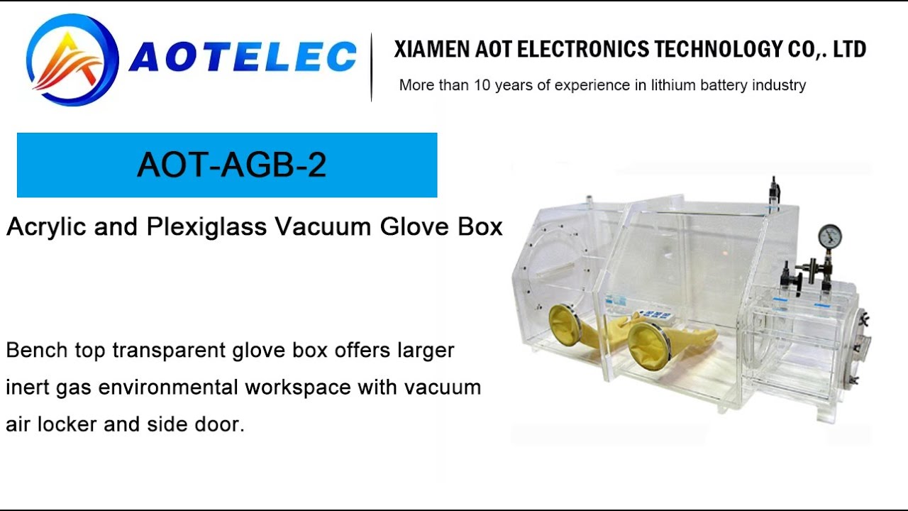 Acrylic and Plexiglass Vacuum Glove Box@aotbatteryequipment409