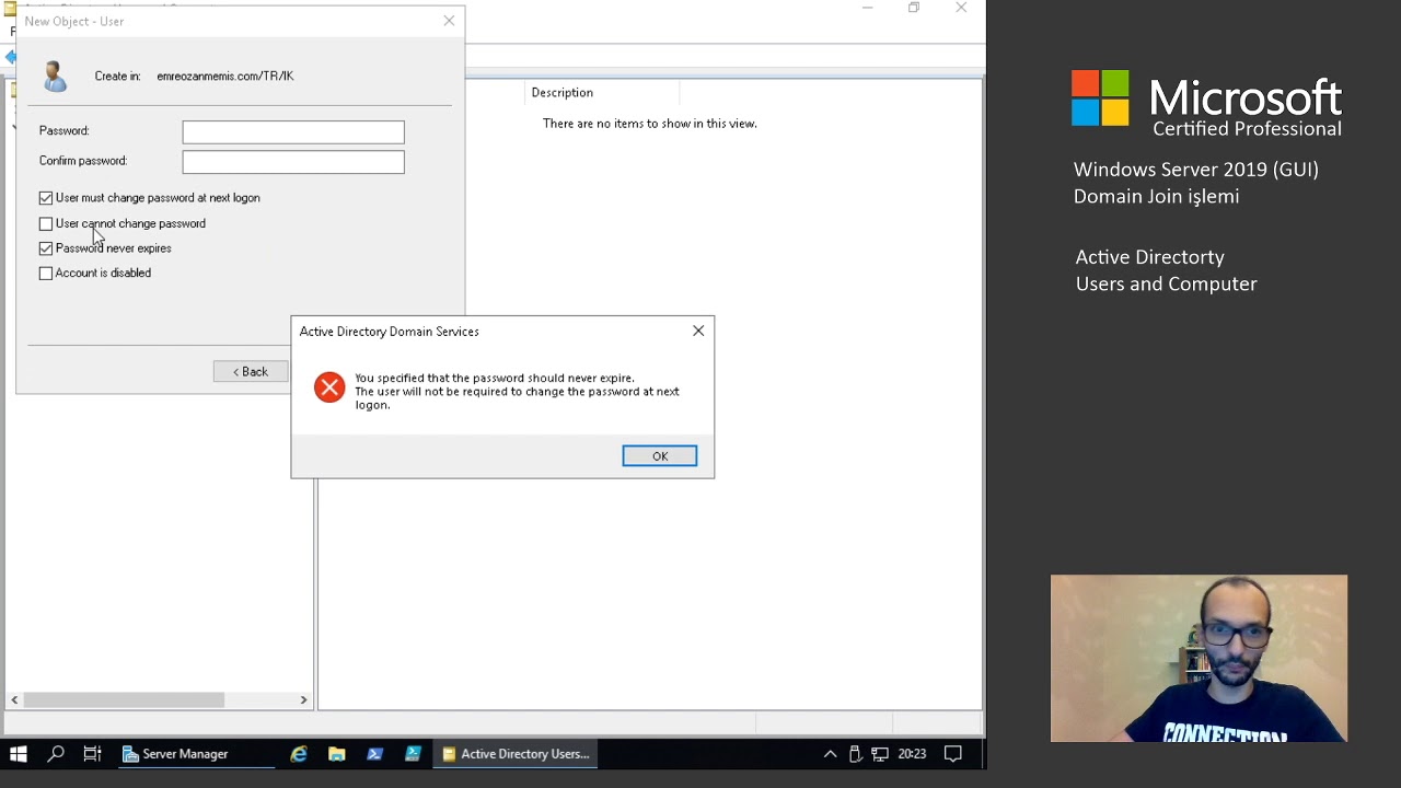 Windows Server 2019 AD DS Yapılandırması Part-I
