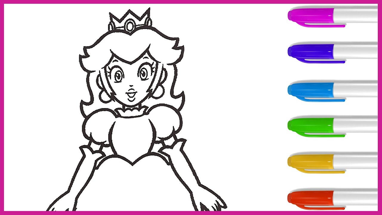 Princess Peach  Coloriage