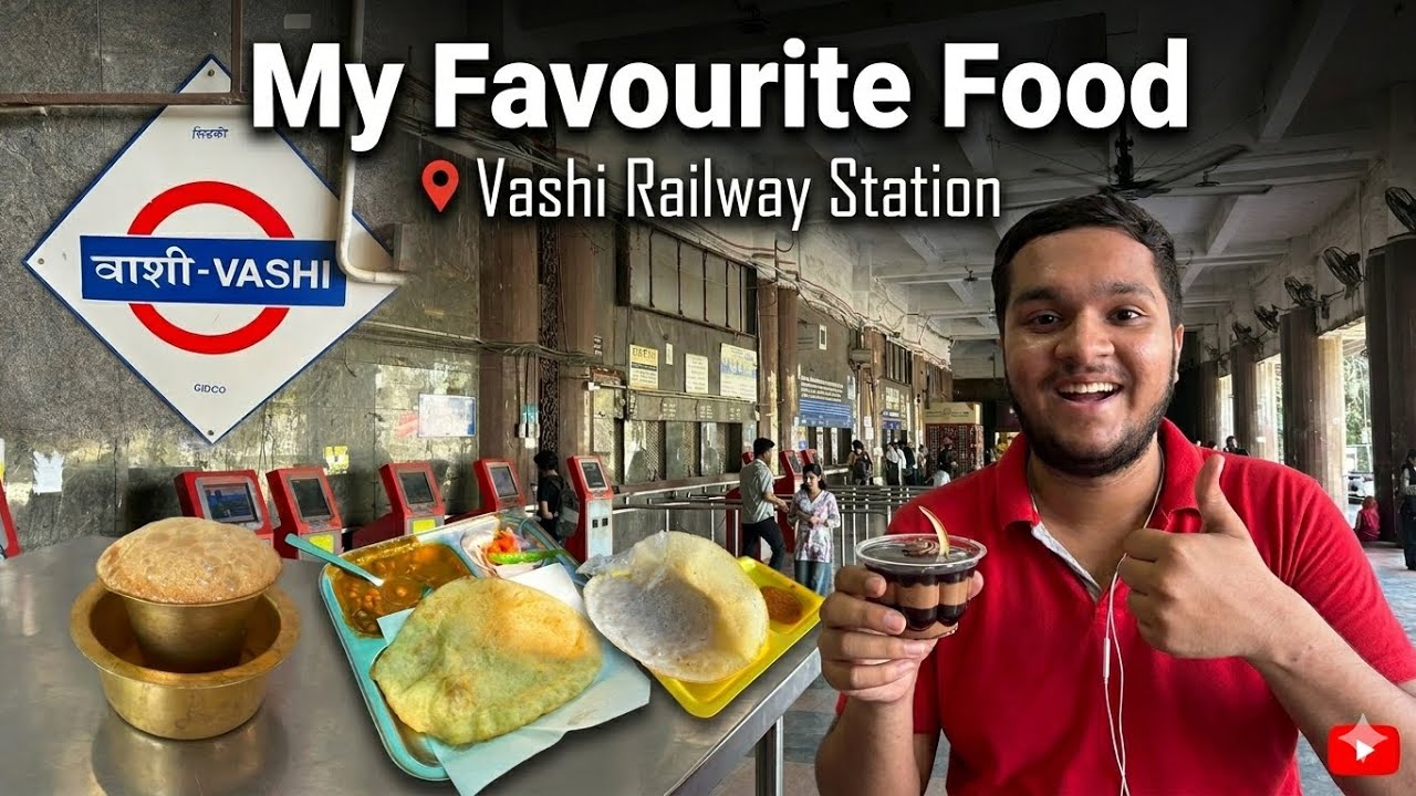 My Favourite Food Near Vashi Railway Station 😋☕️ | Appam,Chole Bhature And More 😋 
