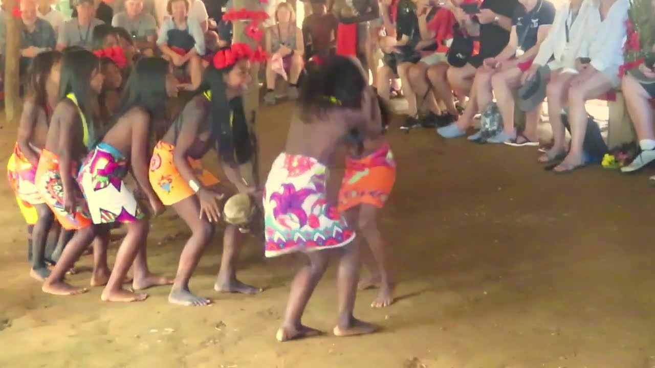 Native Dancing by the Emberas Tribe, Darien Gap, Panama