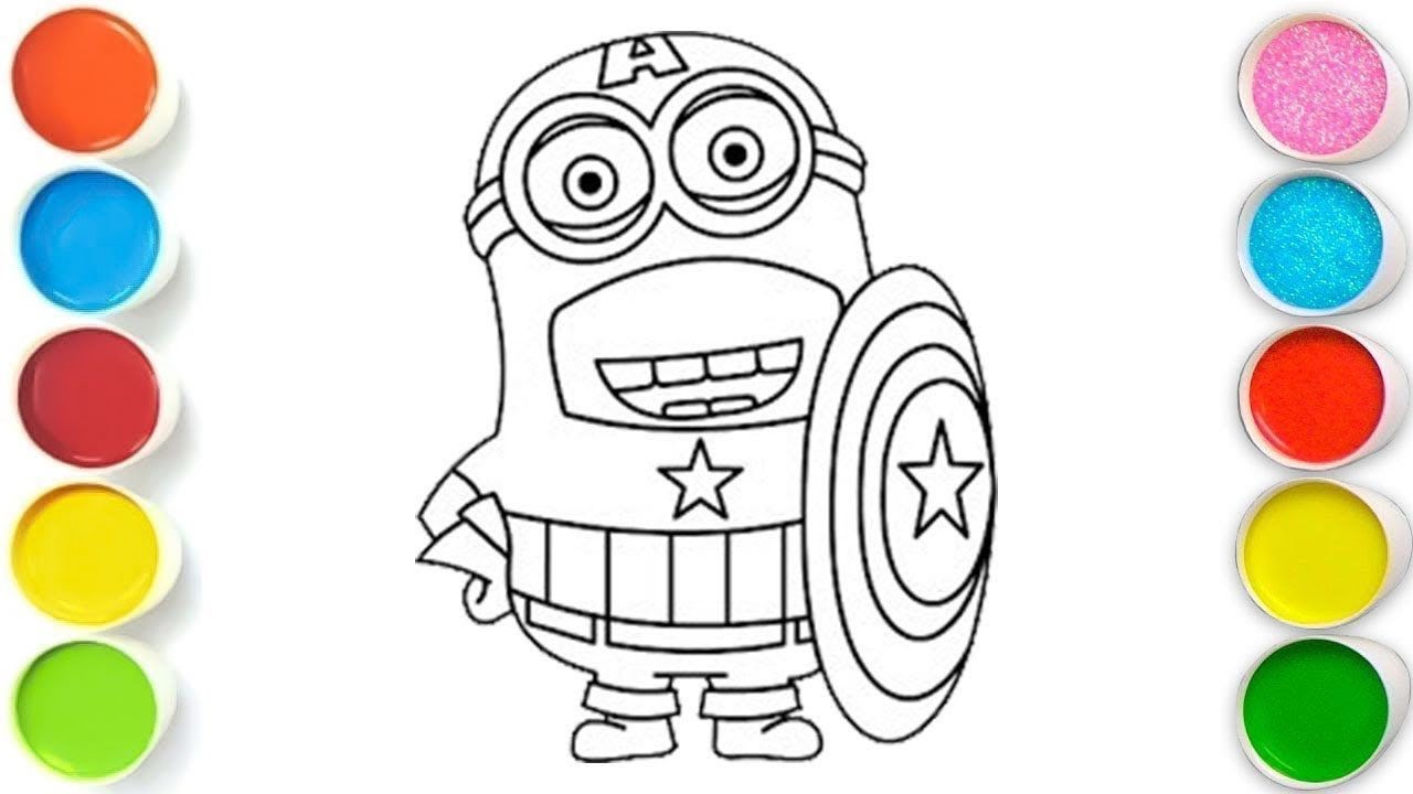 Minion Drawing, Painting & Coloring For Kids and Toddlers_ Child Art