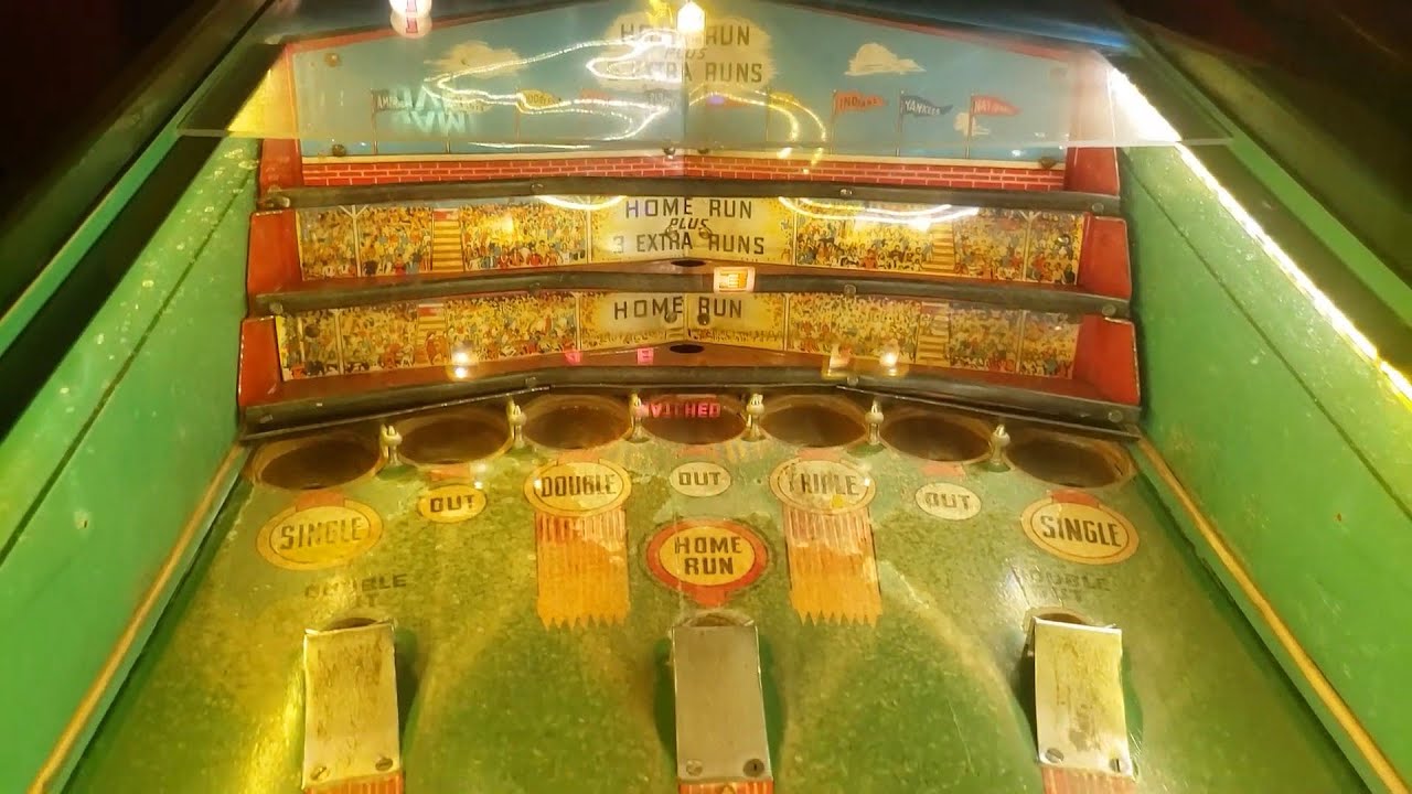 Super Home Run (1954) - Super Cool Vintage Electromechanical Arcade Game!!!