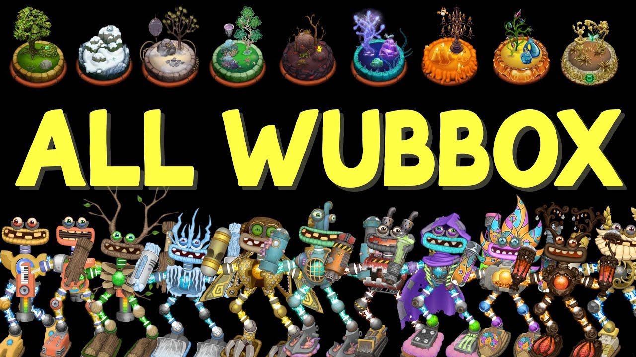 All Wubbox in My Singing Monsters | All Sounds & Animations