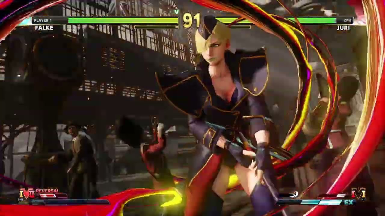 STREET FIGHTER V Falke vs Juri
