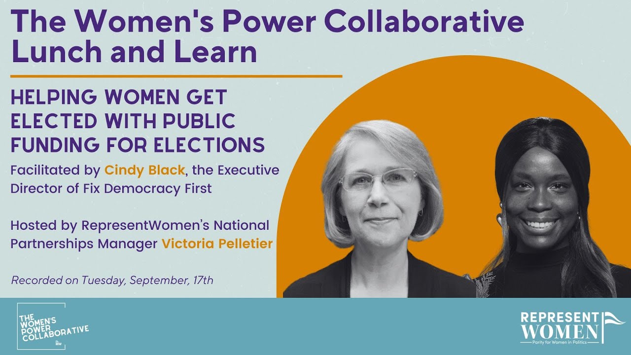 Helping Women Get Elected with Public Funding for Elections