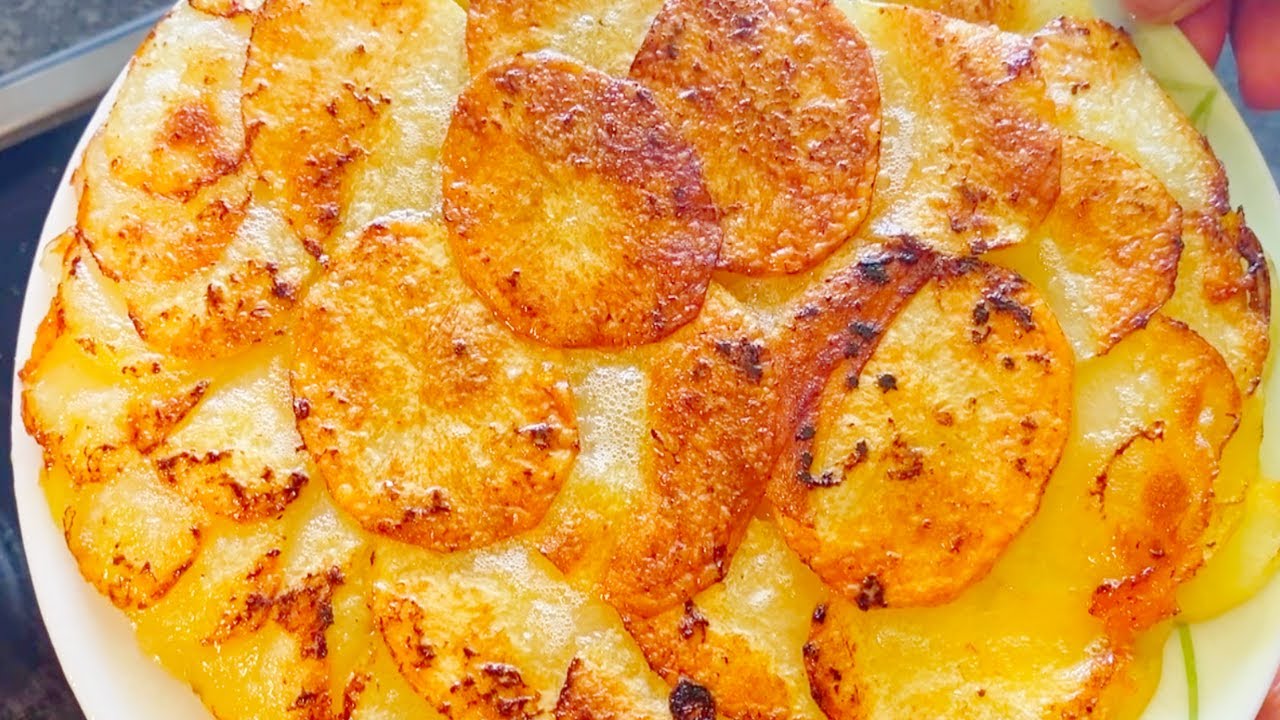 3 Potatoes, 1 Onion and Cheese Recipe For Dinner in 10 minutes