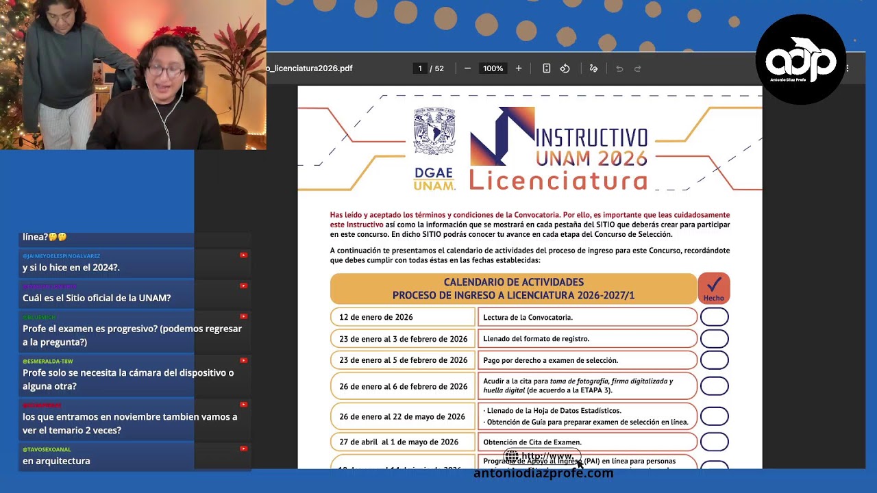 EL EXAMEN A LA UNAM SER&Aacute; EN LINEA